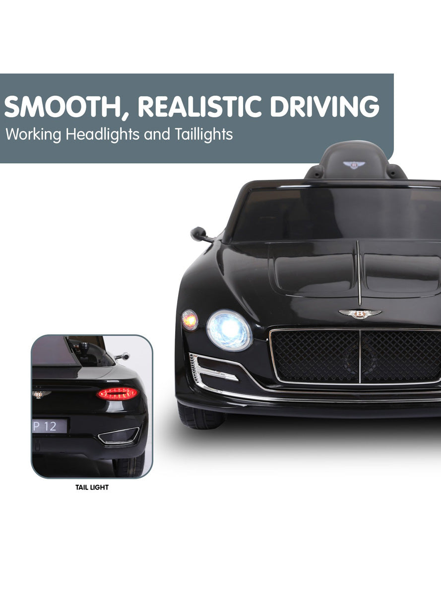 Kahuna Black Bentley EXP 12 Licensed Speed Kids Electric Ride On Car - Info Image 5