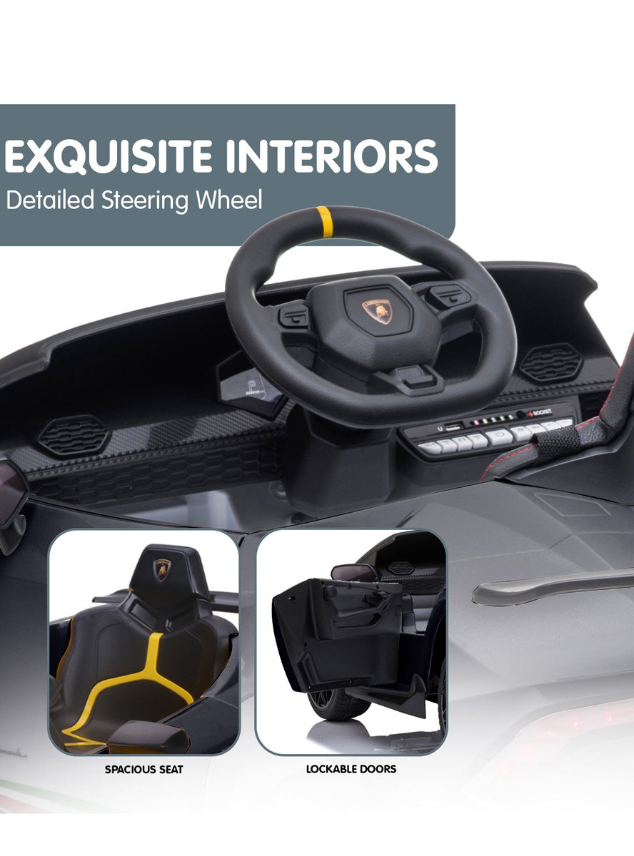 Kahuna Black Lamborghini Performante Kids Electric Ride On Car - Info Image 2