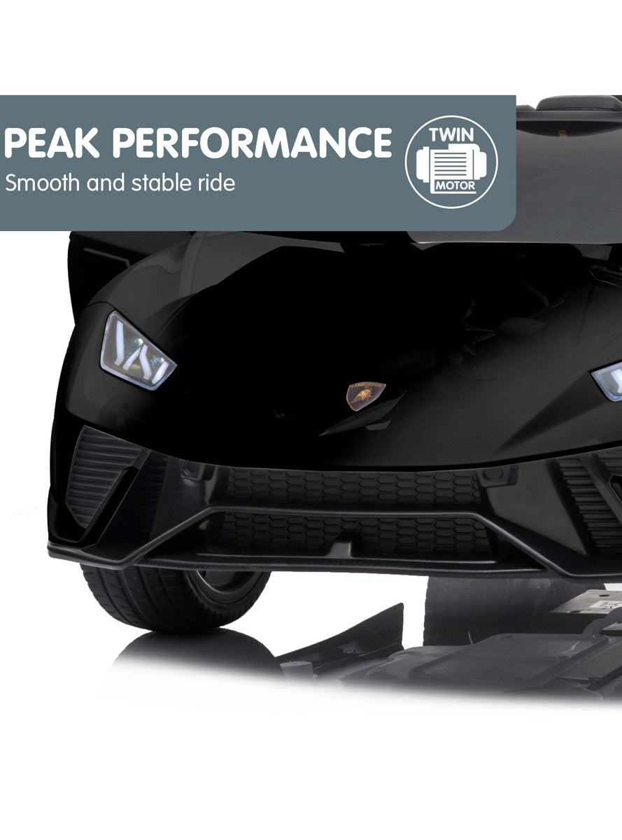 Kahuna Black Lamborghini Performante Kids Electric Ride On Car - Info Image 6