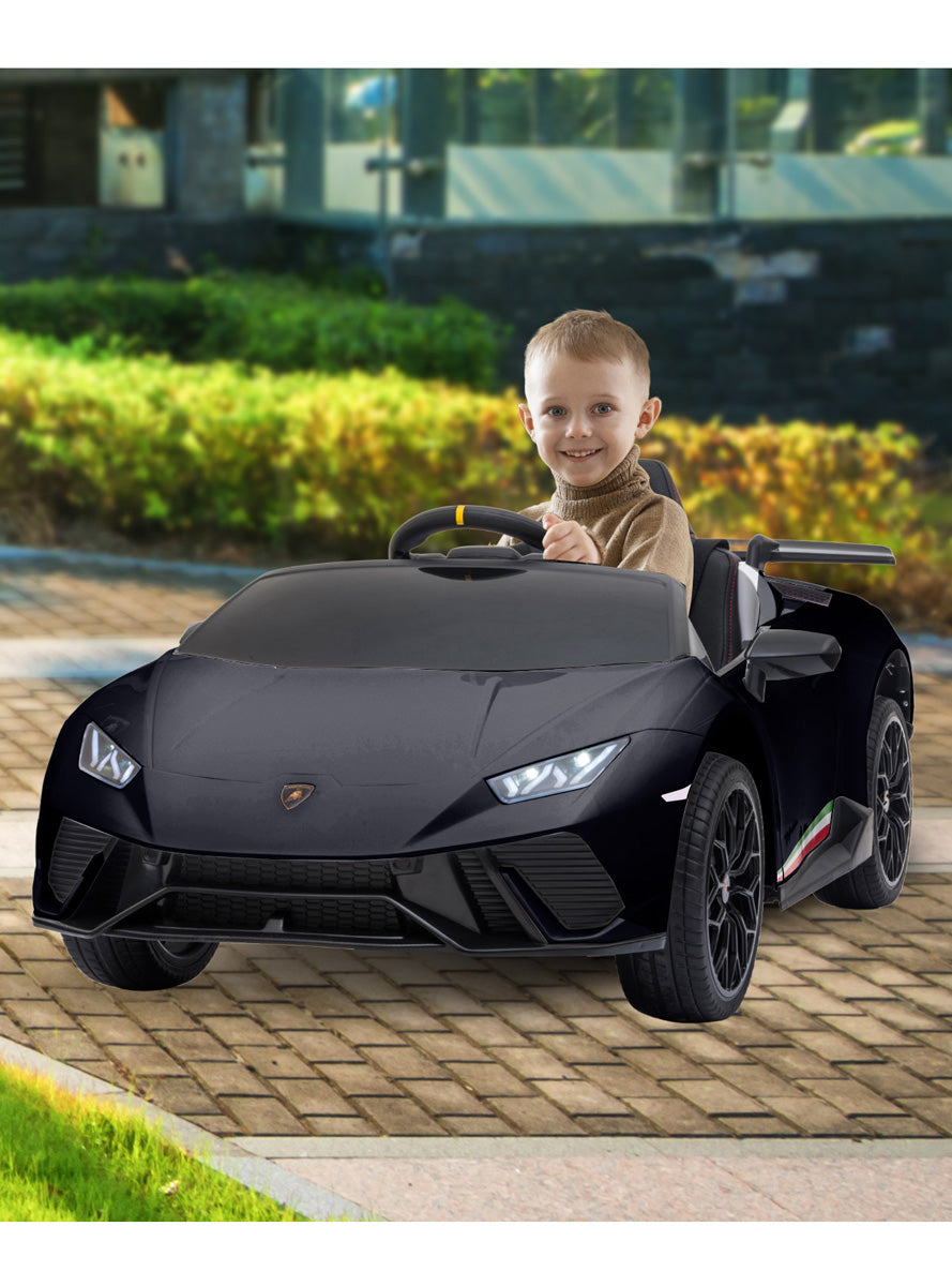 Kahuna Black Lamborghini Performante Kids Electric Ride On Car - Lifestyle Image 2