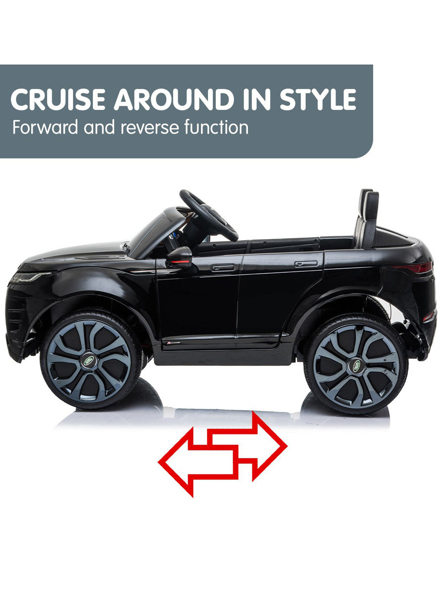 Kids Electric Ride On Car Kahuna Land Rover Licensed Black - Info Image 6