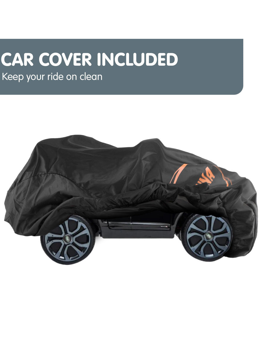 Kids Electric Ride On Car Kahuna Land Rover Licensed Black - Info Image 8