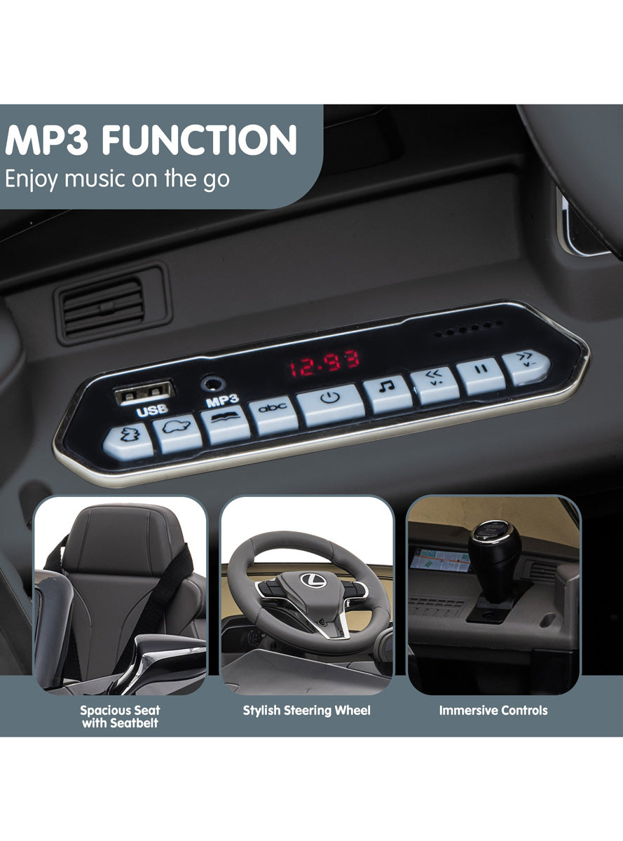 Kids Electric Ride On Car Kahuna Lexus LC 500 Licensed Black - Info Image 4
