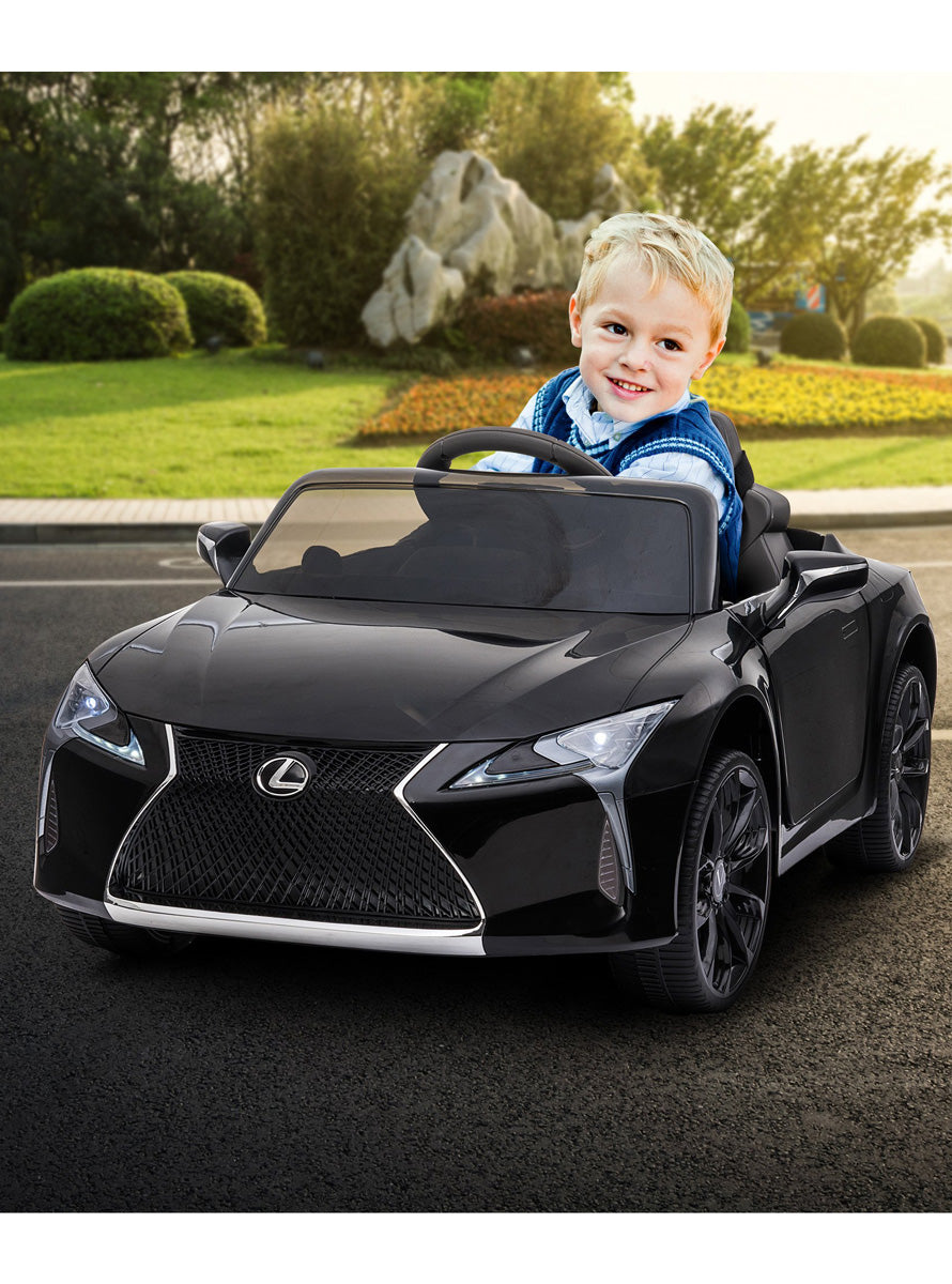 Kids Electric Ride On Car Kahuna Lexus LC 500 Licensed Black - Lifestyle Image 1