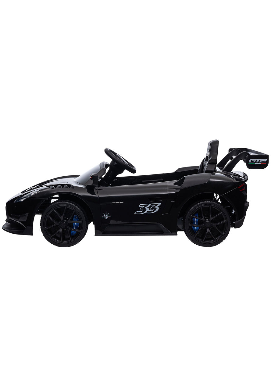Kids Electric Ride On Car Kahuna Maserati MC20 GT2 Licensed Black - Side Image