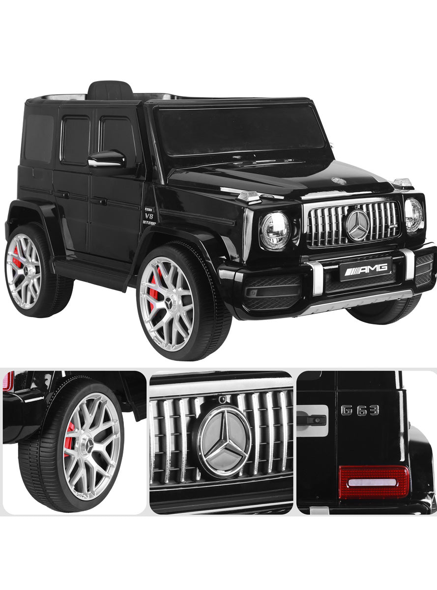 Kids Electric Ride On Car Kahuna Mercedes Benz AMG Licensed G63 Black with Remote Control - Info Image 2