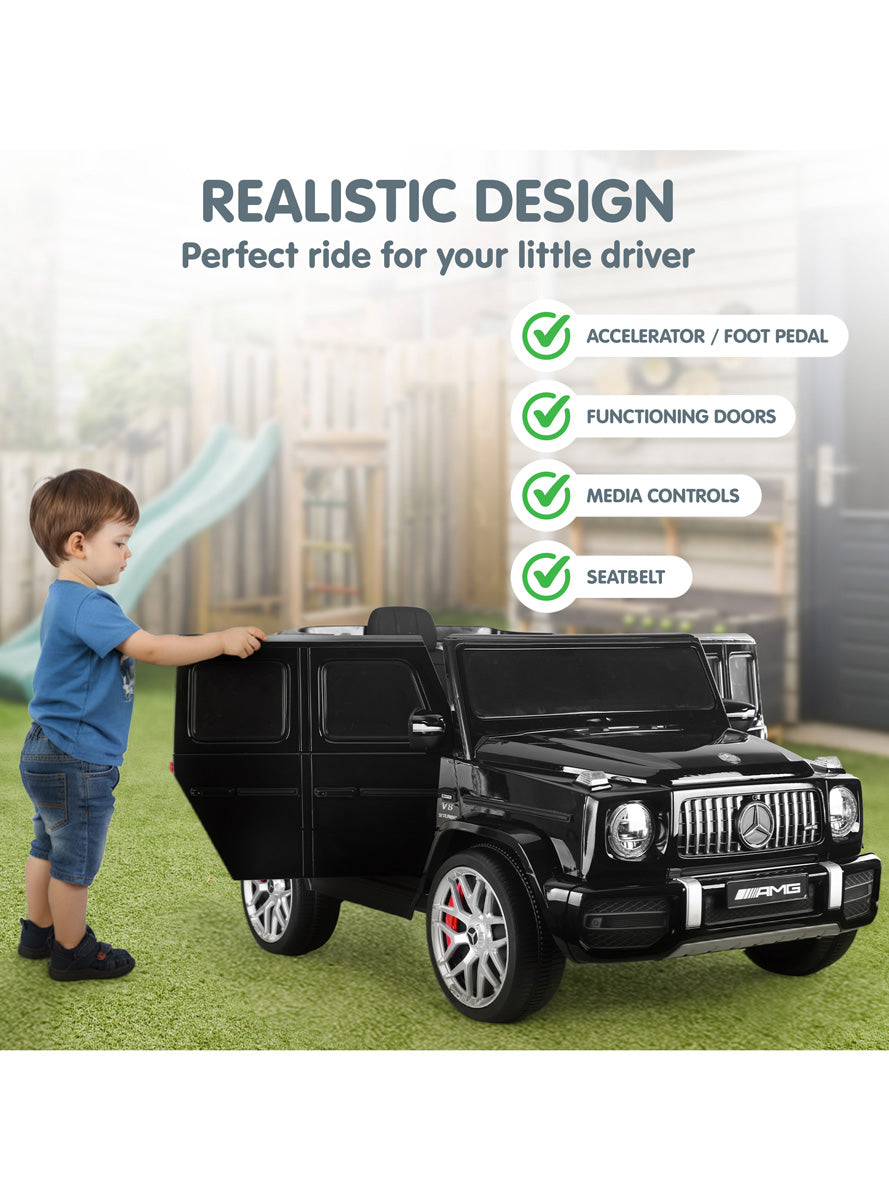 Kids Electric Ride On Car Kahuna Mercedes Benz AMG Licensed G63 Black with Remote Control - Info Image 4