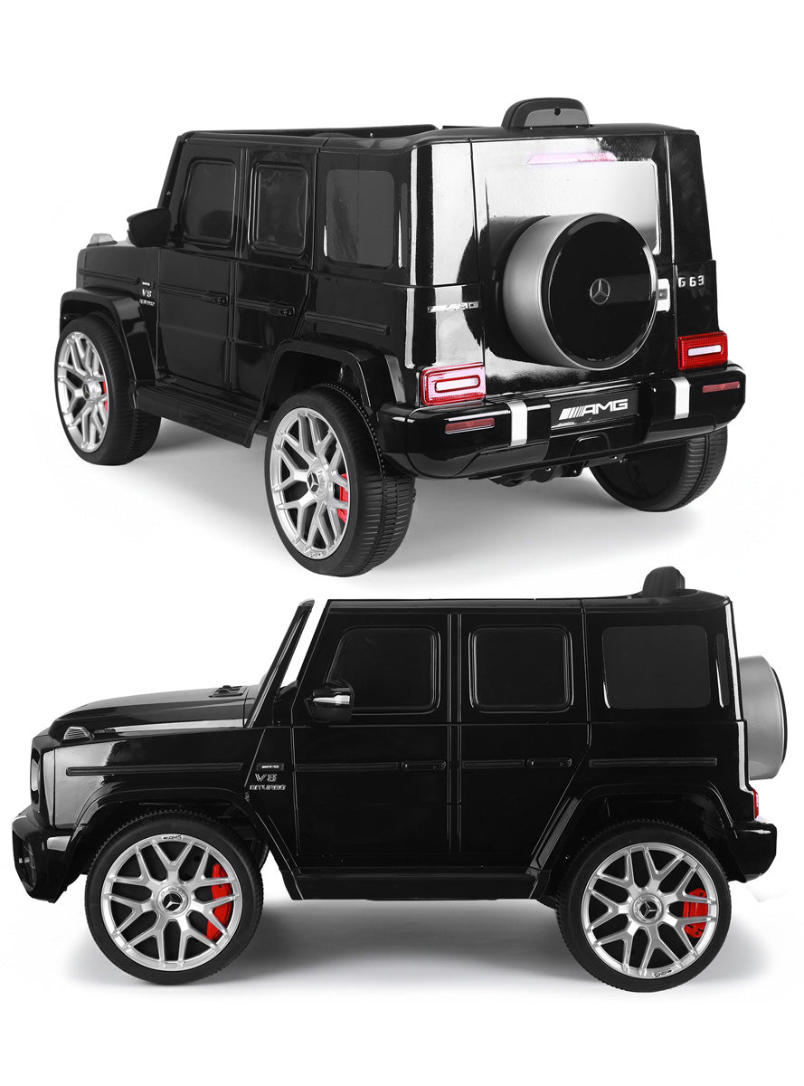 Kids Electric Ride On Car Kahuna Mercedes Benz AMG Licensed G63 Black with Remote Control - Side Image 1