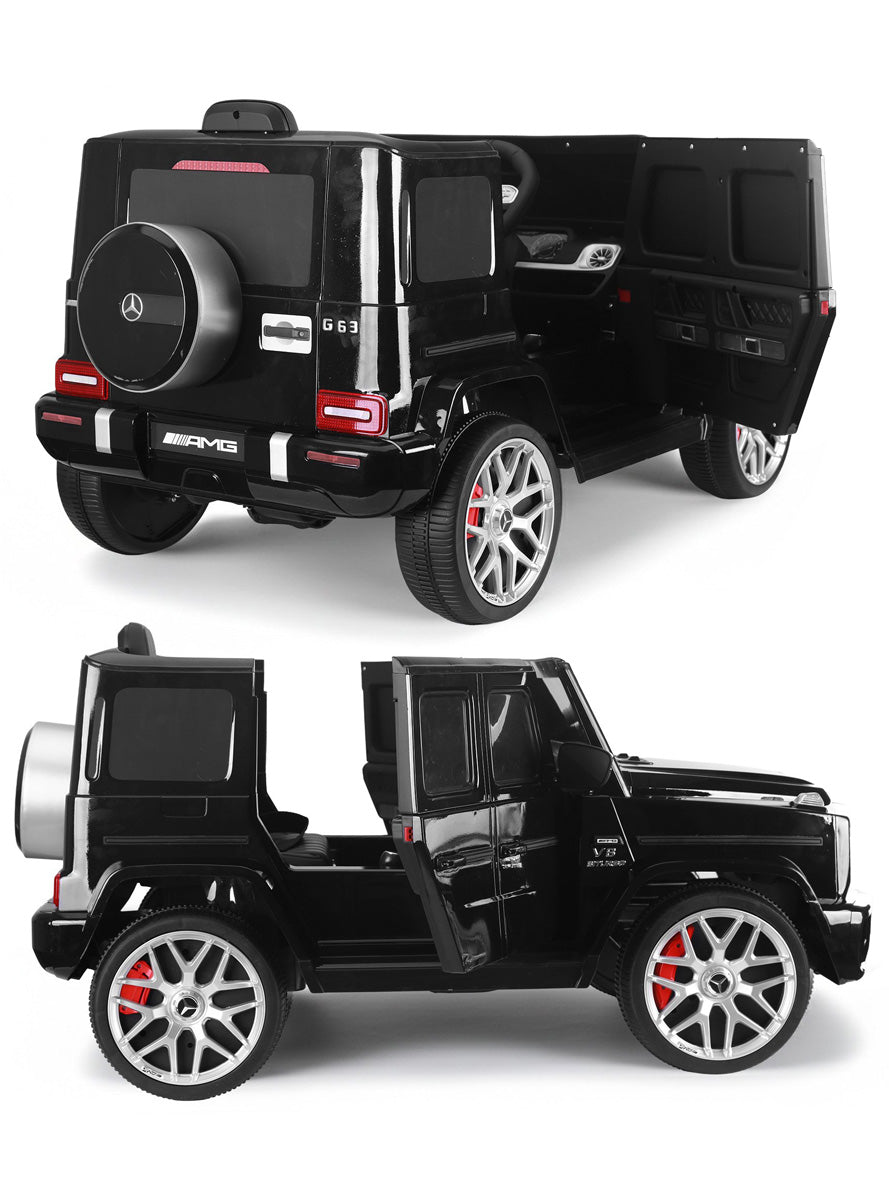 Kids Electric Ride On Car Kahuna Mercedes Benz AMG Licensed G63 Black with Remote Control - Side Image 2