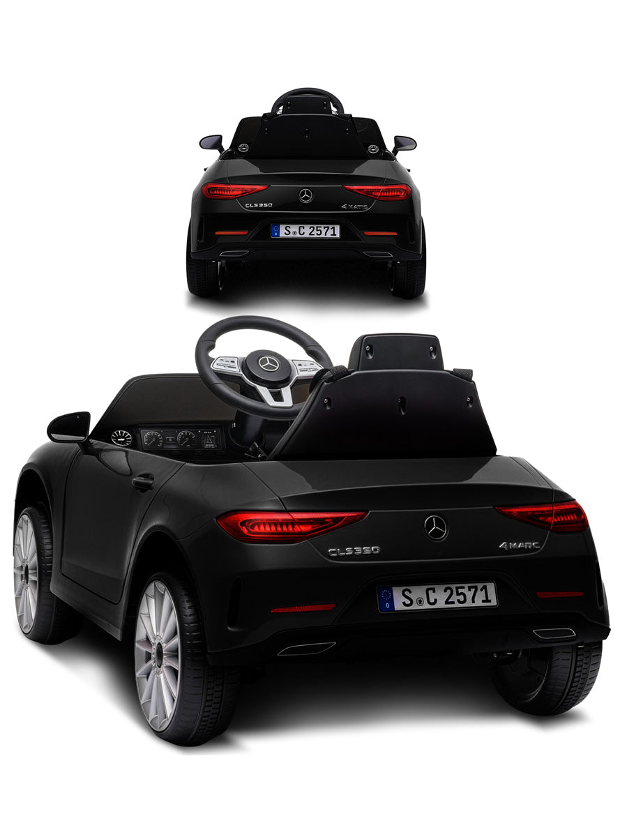 Kids Electric Ride On Car Kahuna Mercedes Benz CLS 350 Black Remote Controlled - Back Image