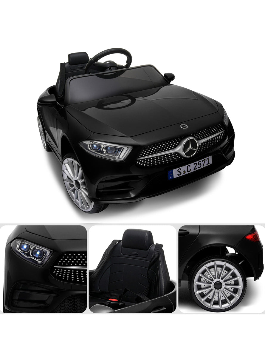 Kids Electric Ride On Car Kahuna Mercedes Benz CLS 350 Black Remote Controlled - Info Image 4