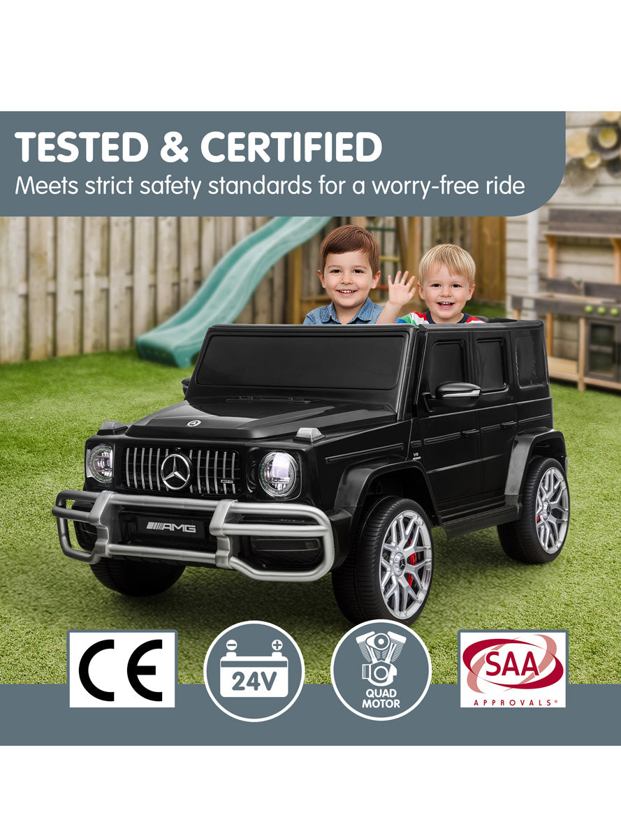 Kahuna Black Mercedes Benz AMG G63 Kids Electric Ride On Car - Info Image 6
