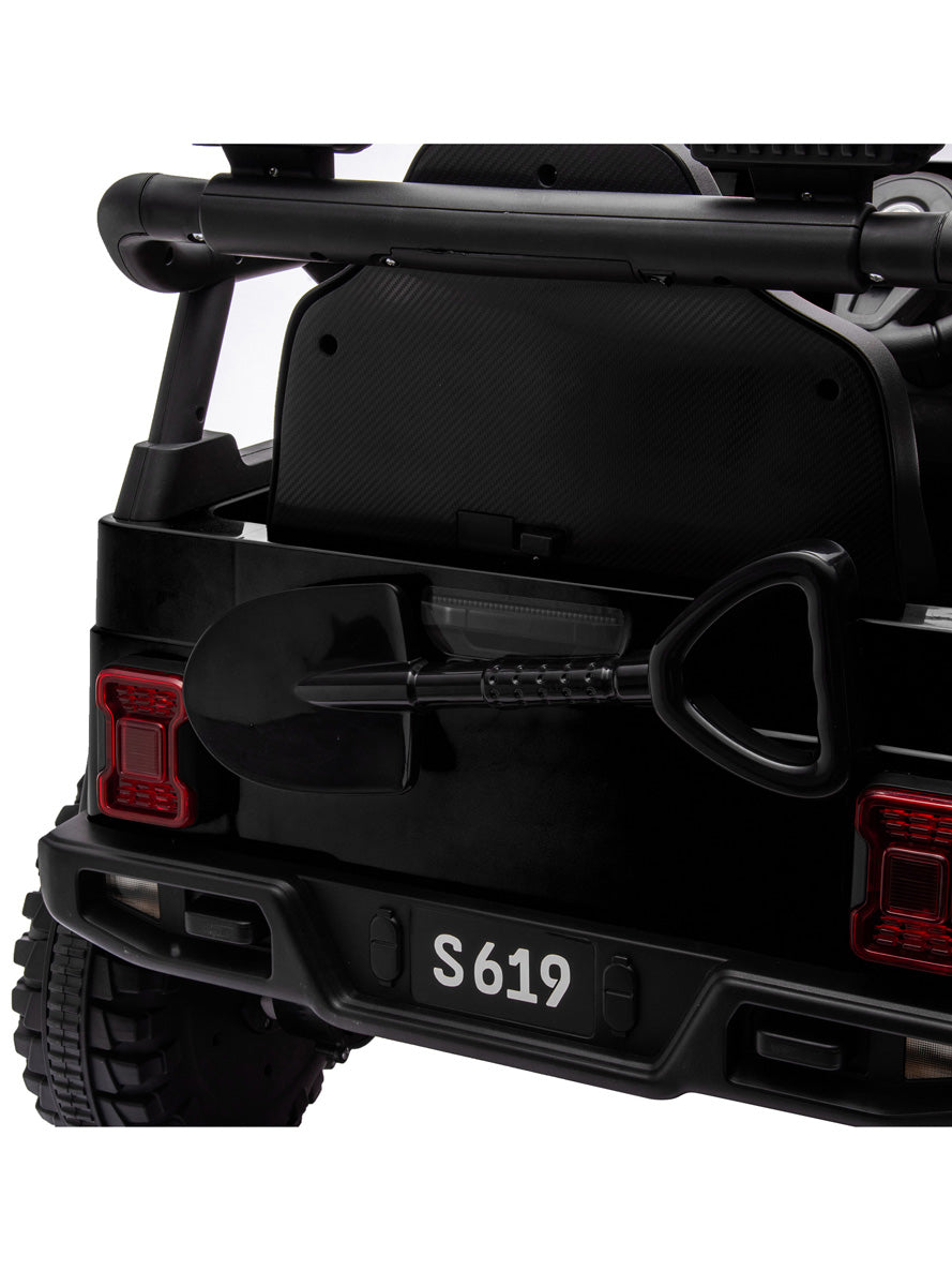 Kids Electric Ride On Car Kahuna S619 Gravity Black - Back Close Image
