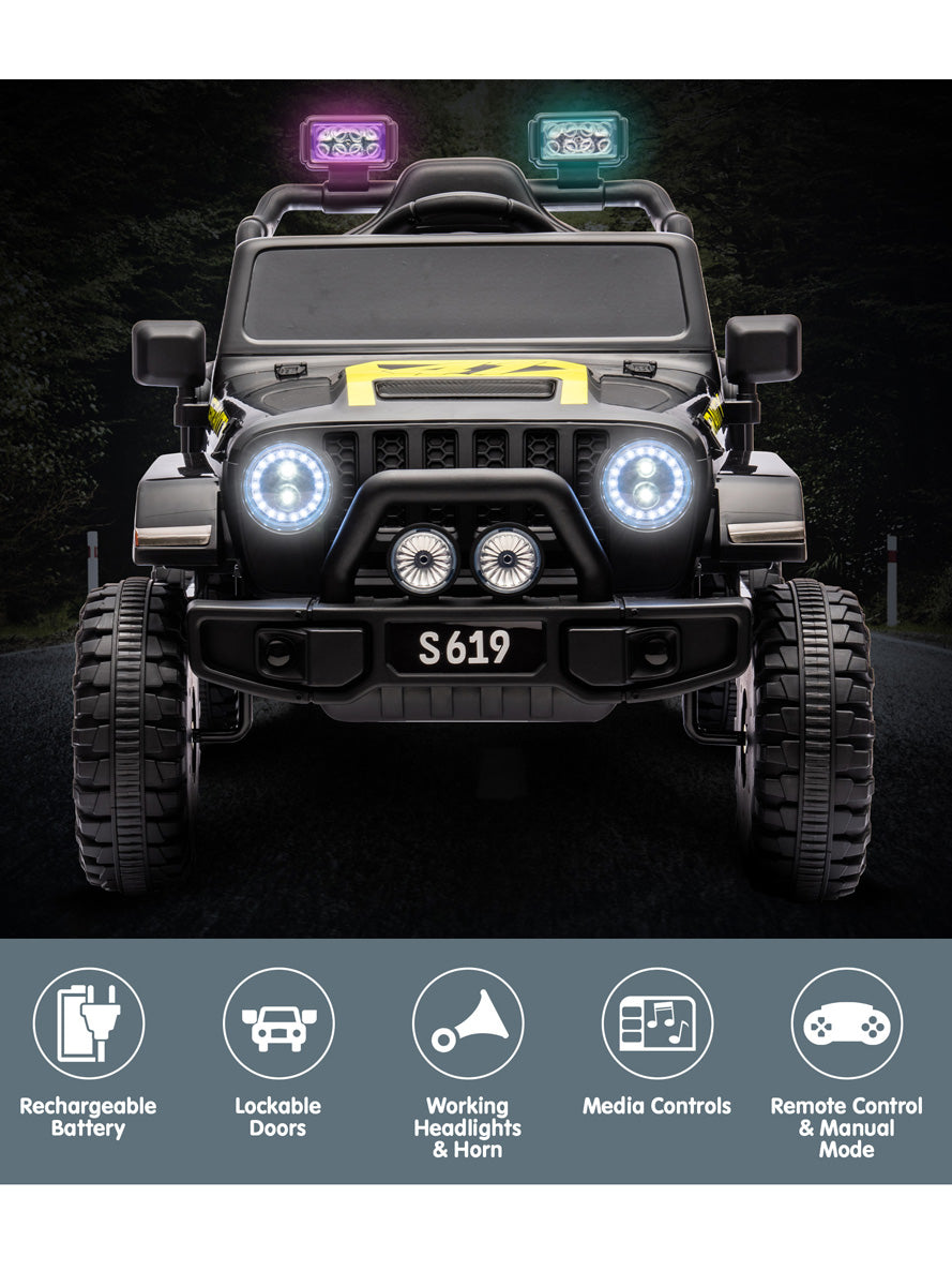 Kids Electric Ride On Car Kahuna S619 Gravity Black - Info Image 2