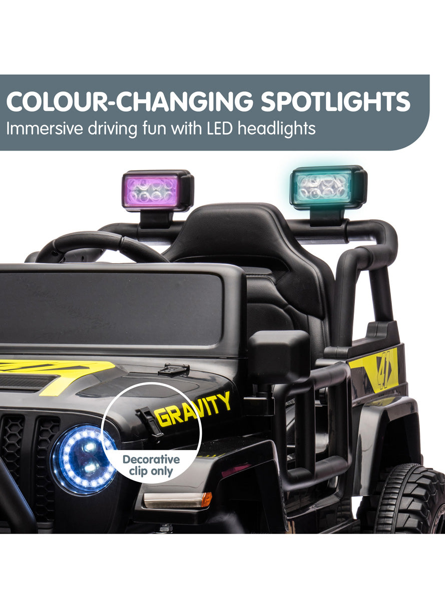 Kids Electric Ride On Car Kahuna S619 Gravity Black - Info Image 3