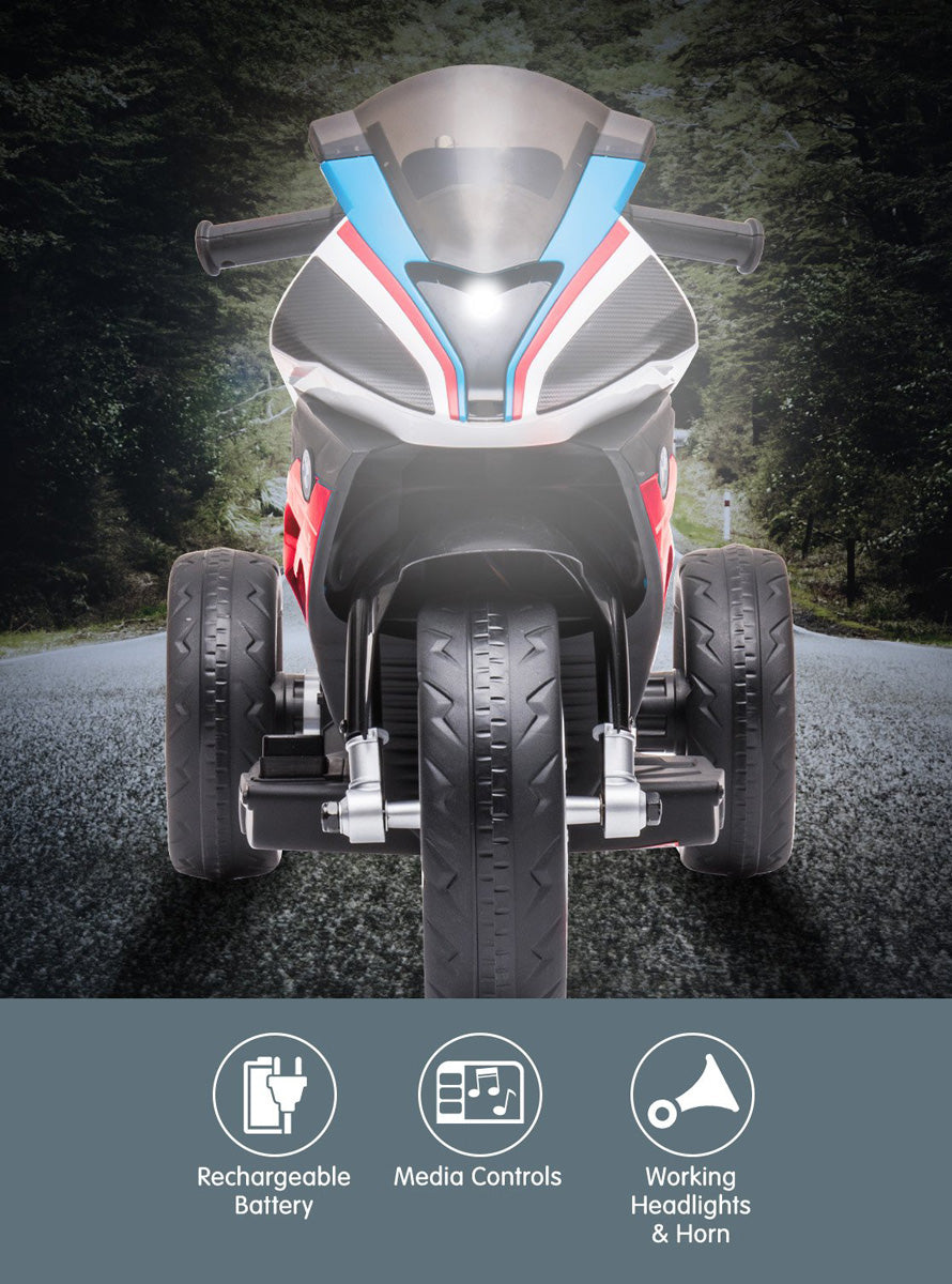 Kids Electric Ride On Motorbike Kahuna BMW HP4 Blue - Info Image 1