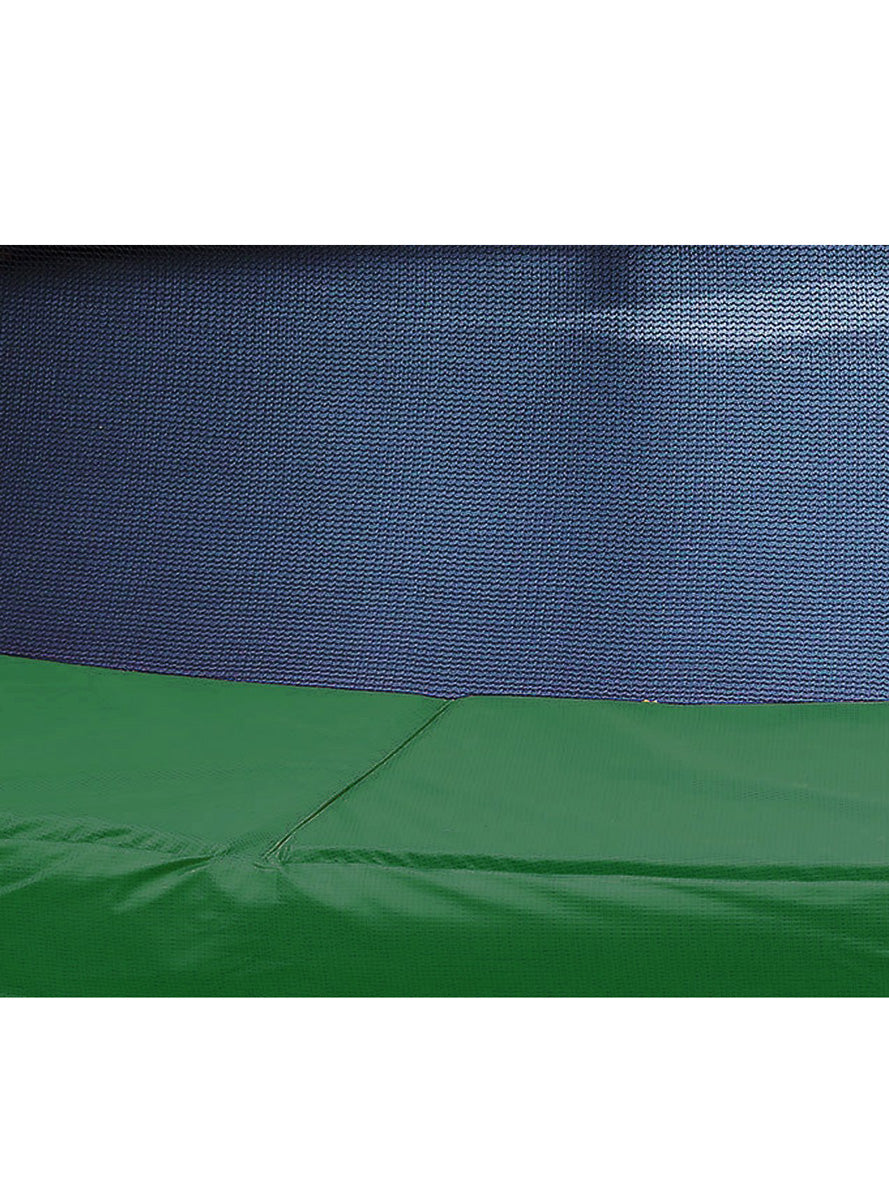 Kahuna classic 6ft round trampoline with green padding, basketball hoop and safety net - padding image