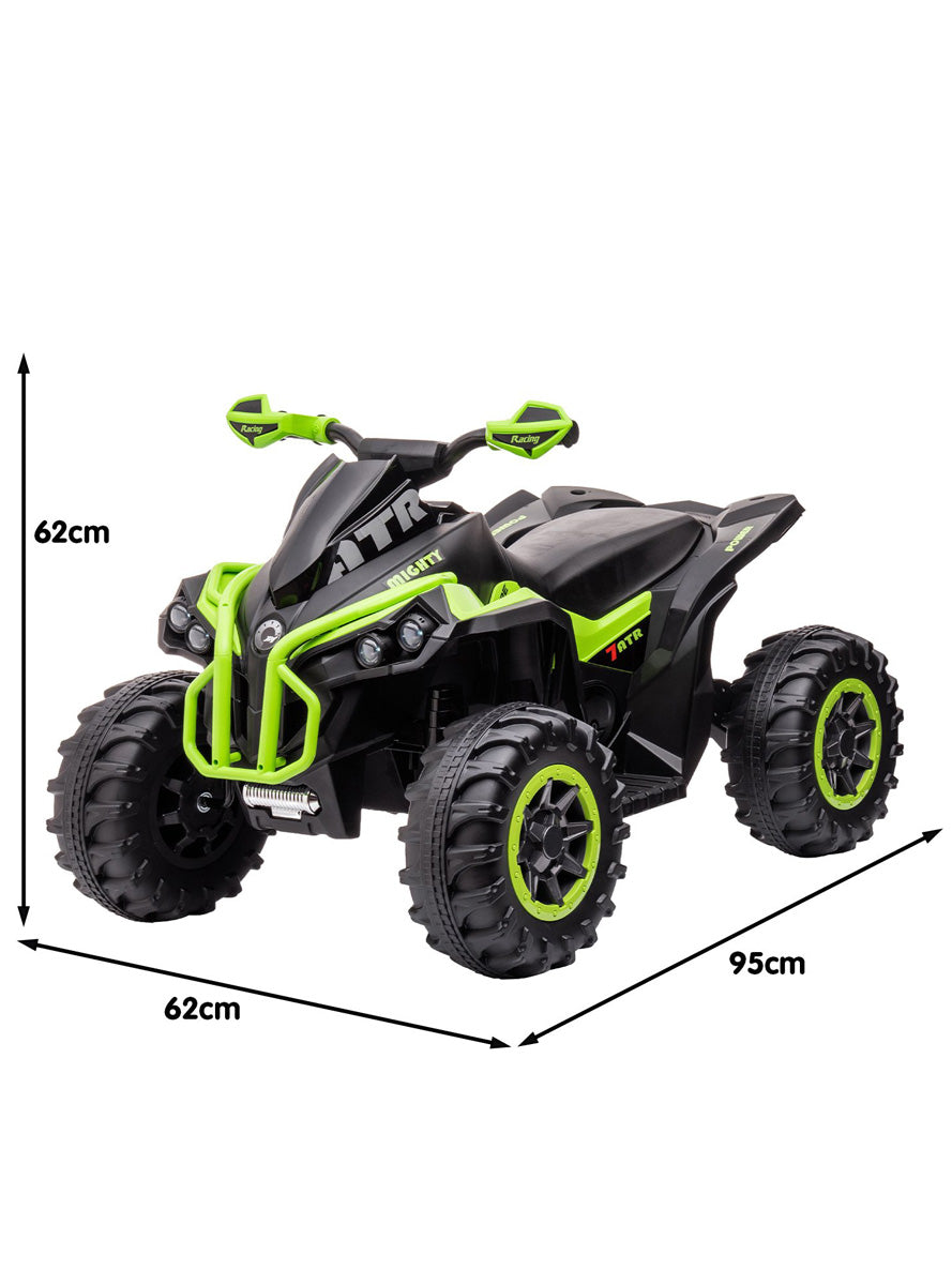 Kids Electric Ride On Quad Bike Kahuna GTS99 Green - Dimensions Image