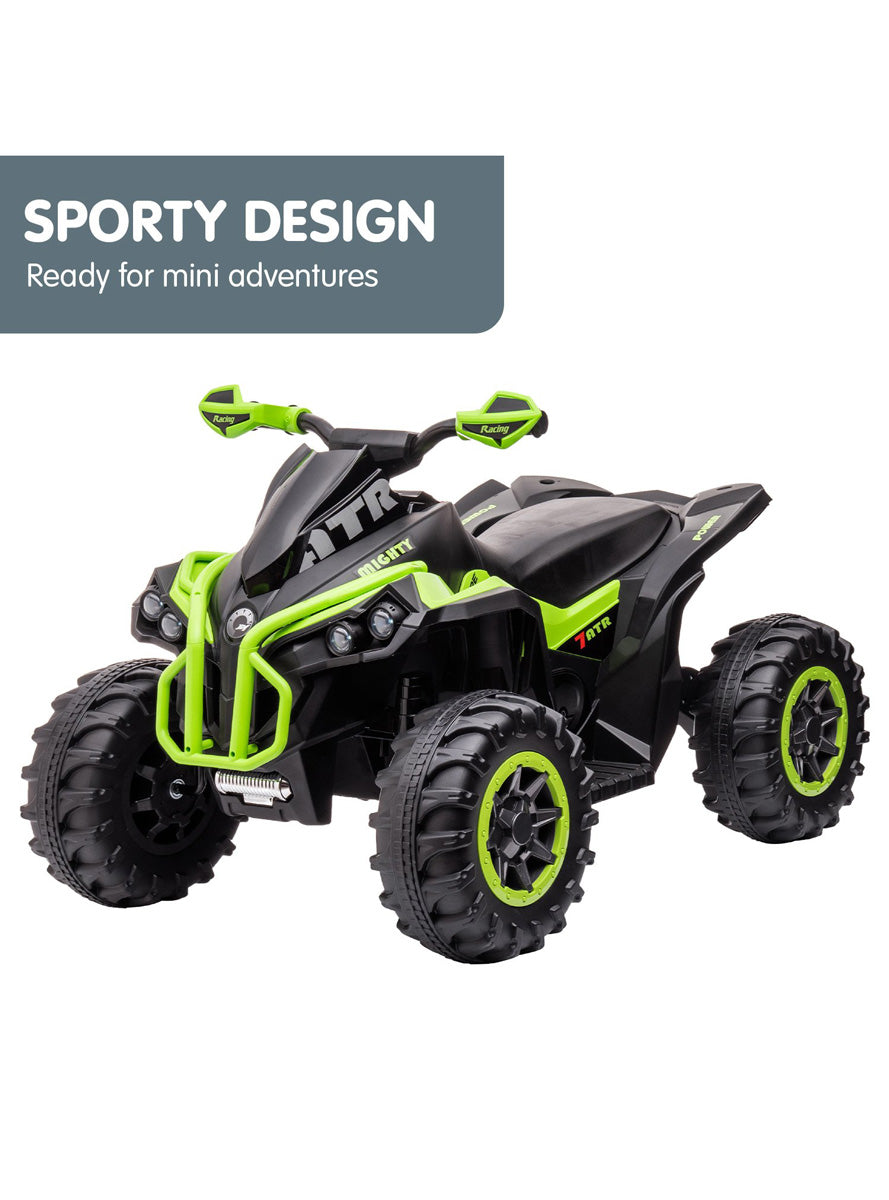 Kids Electric Ride On Quad Bike Kahuna GTS99 Green - Info Image 1