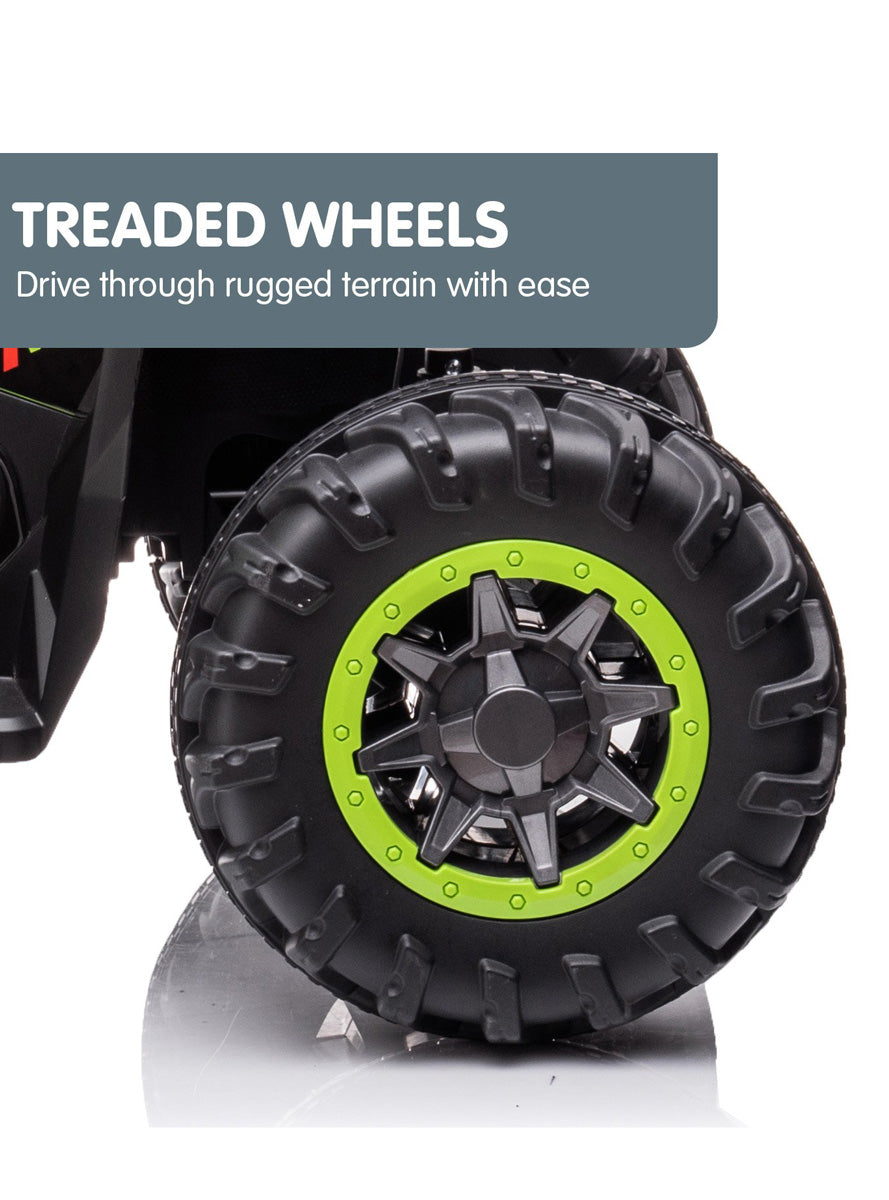 Kids Electric Ride On Quad Bike Kahuna GTS99 Green - Info Image 6