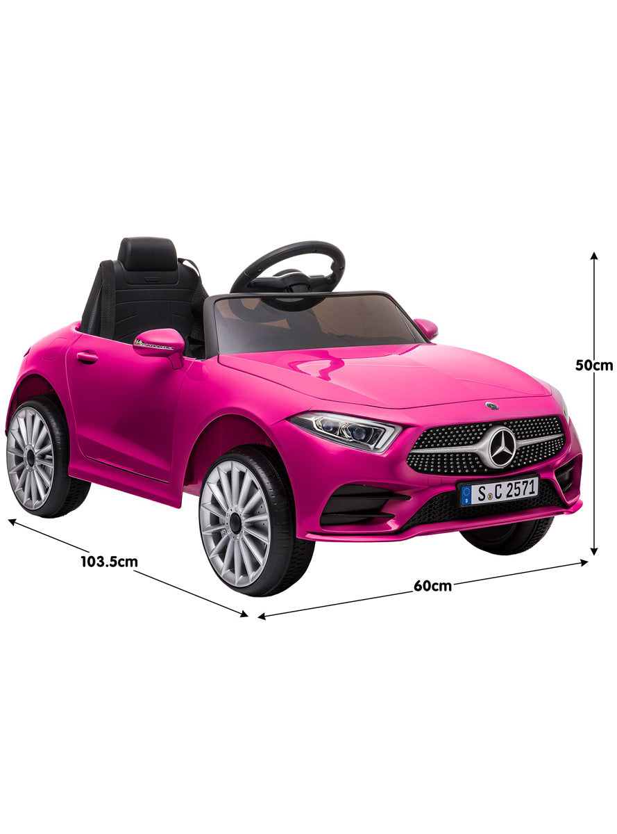 Kids Remote Controlled Electric Ride On Car Kahuna Mercedes Benz CLS 350 Hot Pink - Dimensions Image