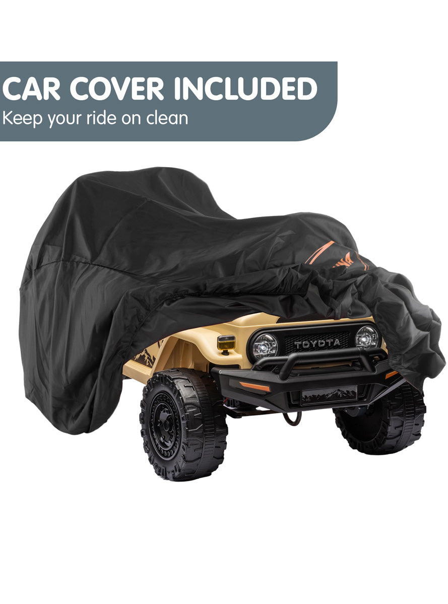 Kids Electric Ride On Car Kahuna Toyota FJ Cruiser Khaki - Info Image 7