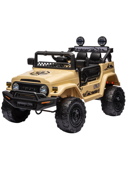 Kids Electric Ride On Car Kahuna Toyota FJ Cruiser Khaki - Main Image