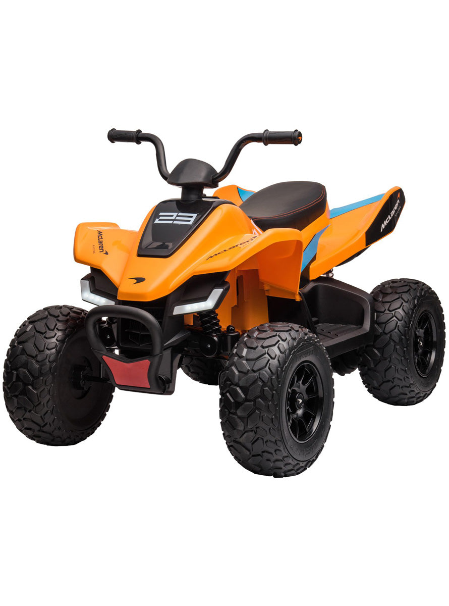 Kids Electric Ride On Quad Bike Kahuna McLaren MCL35 Orange - Main Image