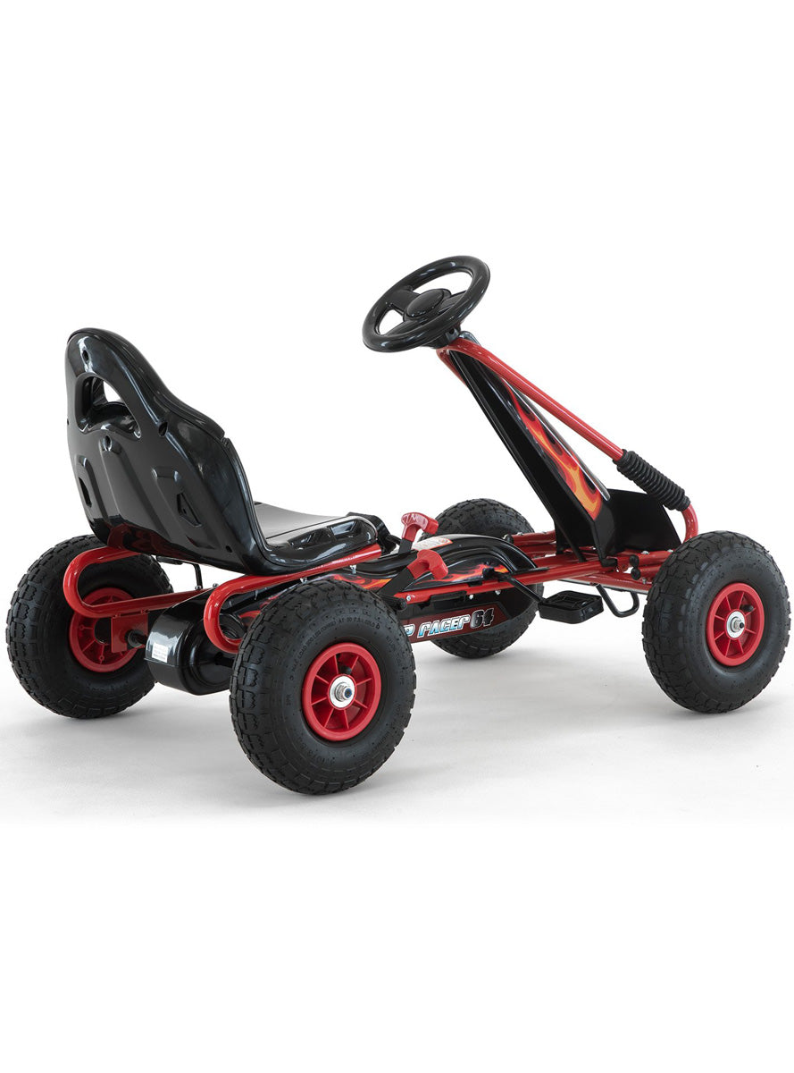 Kids Pedal Powered Ride On Go Kart Kahuna G95 Red - Back Image