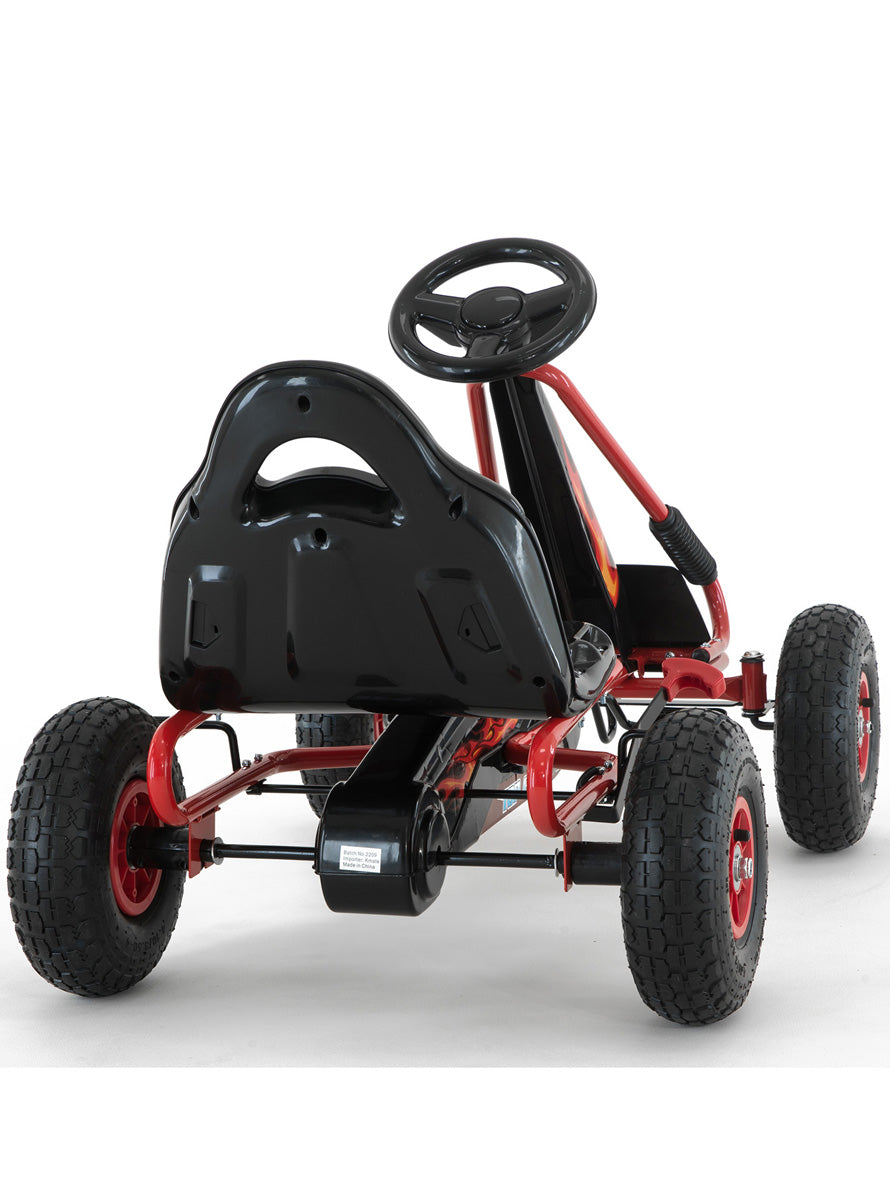 Kids Pedal Powered Ride On Go Kart Kahuna G95 Red - Back On Image