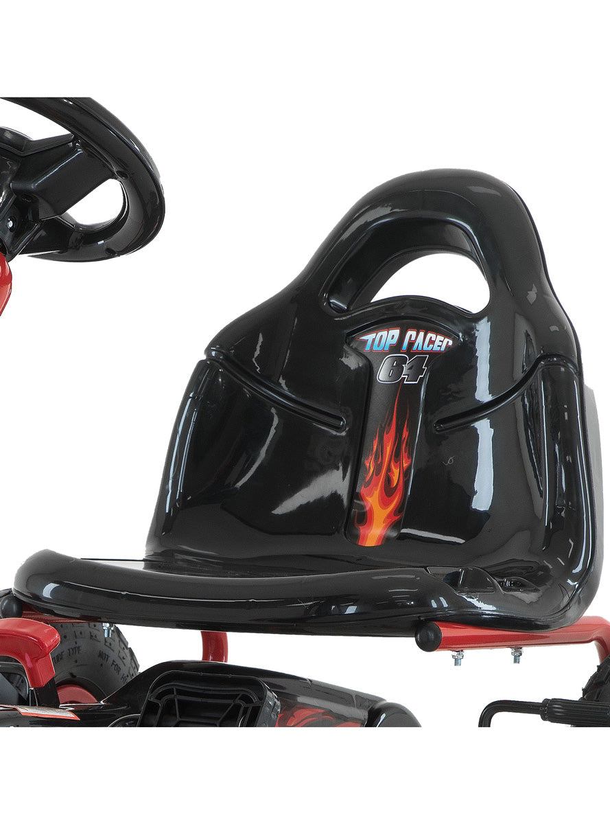 Kids Pedal Powered Ride On Go Kart Kahuna G95 Red - Close Image 1
