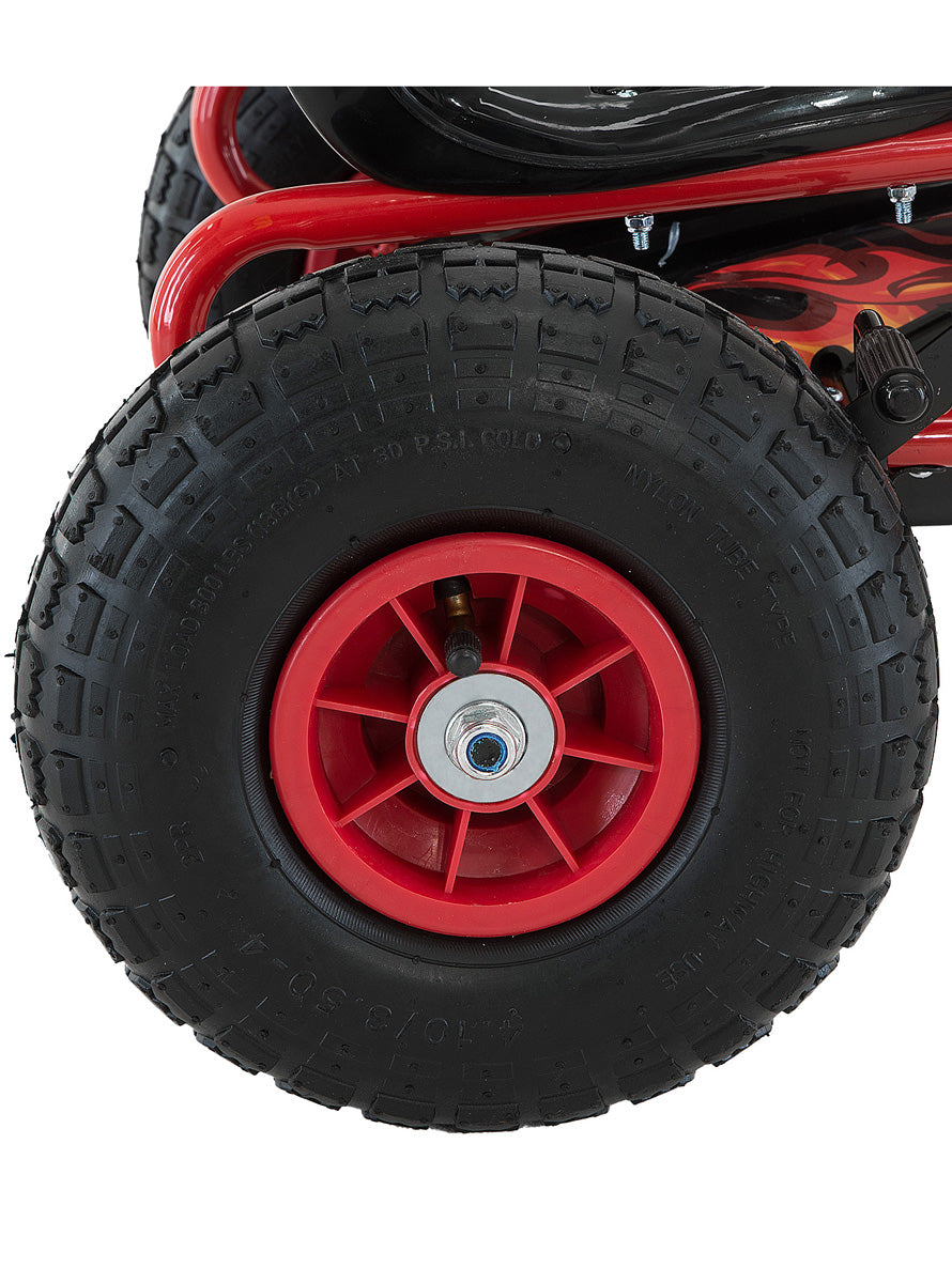 Kids Pedal Powered Ride On Go Kart Kahuna G95 Red - Close Image 2