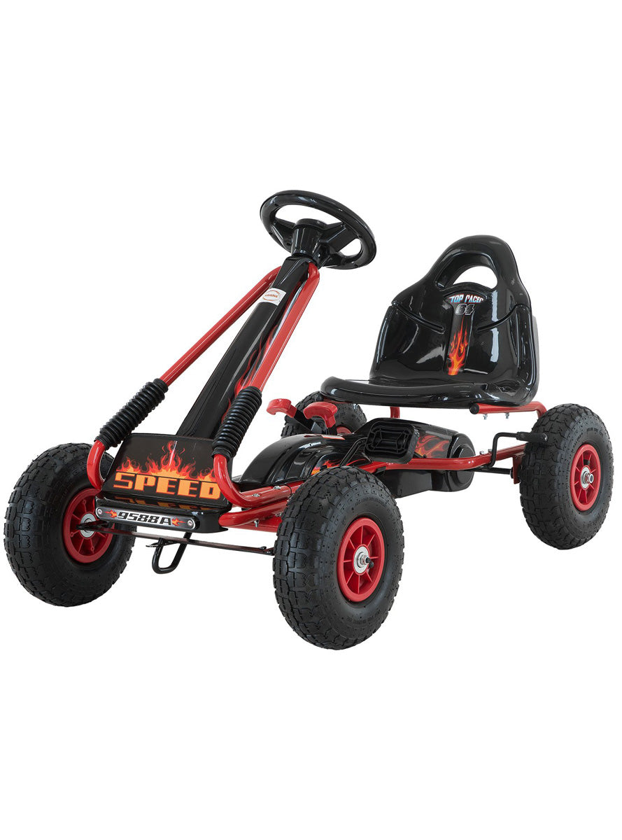 Kids Pedal Powered Ride On Go Kart Kahuna G95 Red - Main Image