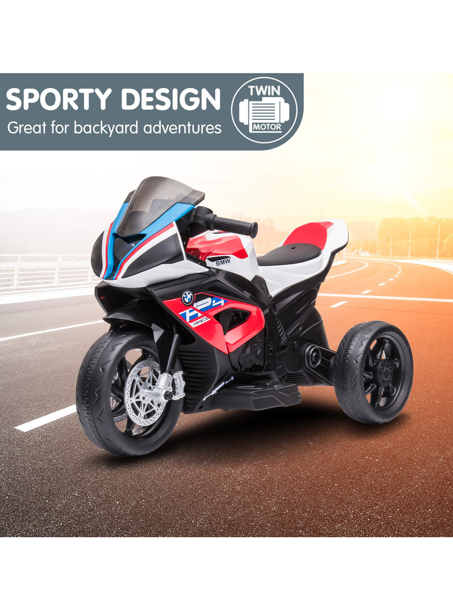 Kids Electric Ride On Motorbike Kahuna BMW HP4 Red - Info Image 2