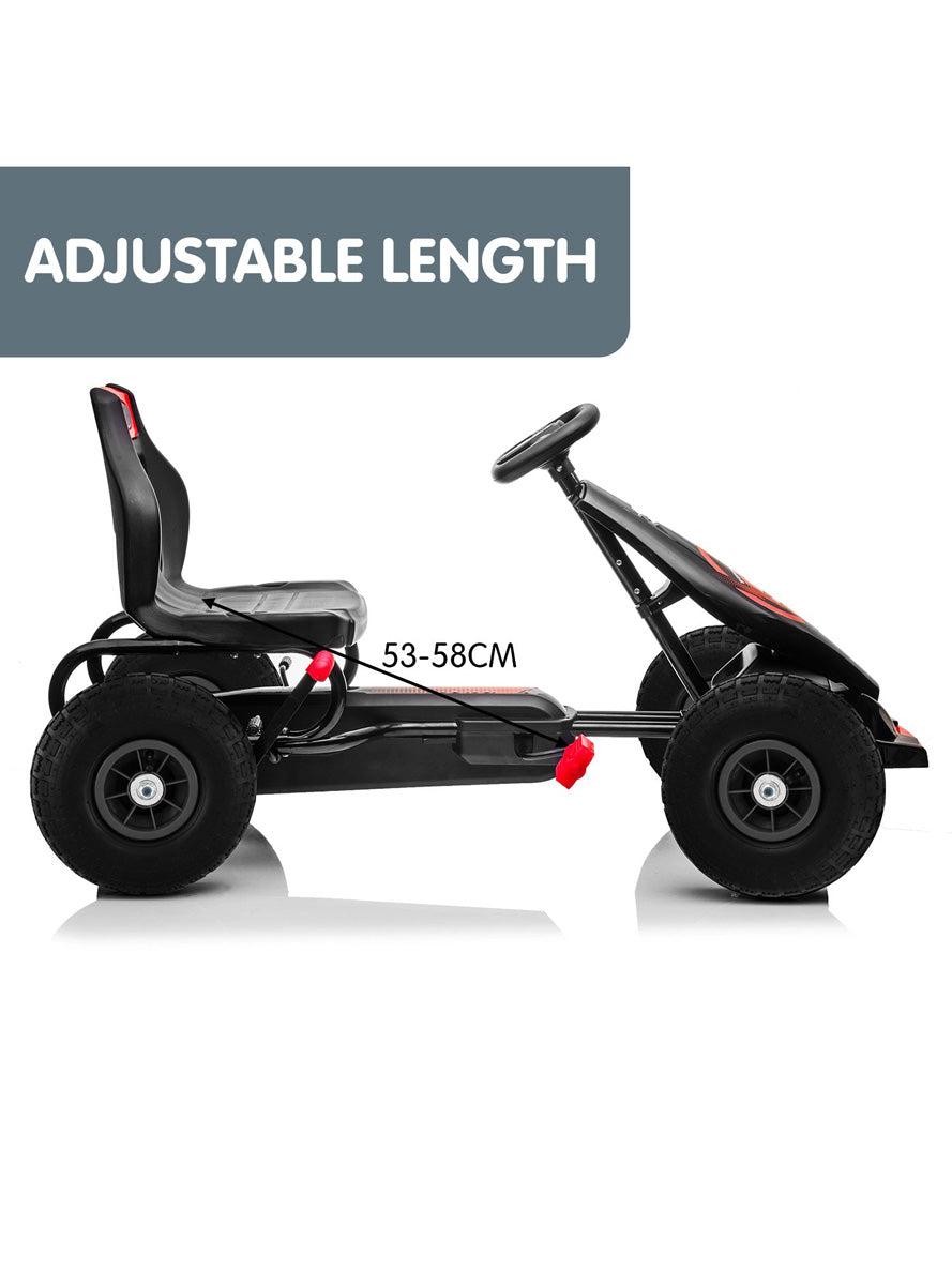 Kids Pedal Powered Go Kart Kahuna G18 Red - Info Image 2