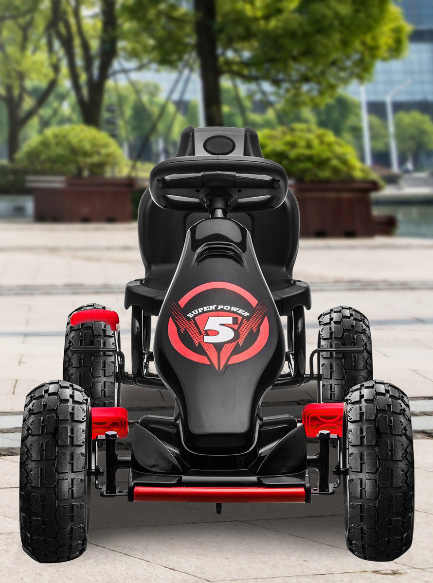 Kids Pedal Powered Go Kart Kahuna G18 Red - Lifestyle Image 1