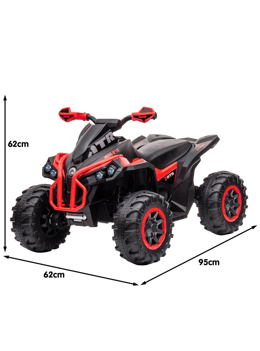 Kids Electric Ride On Quad Bike Kahuna GTS99 Red - Dimensions Image