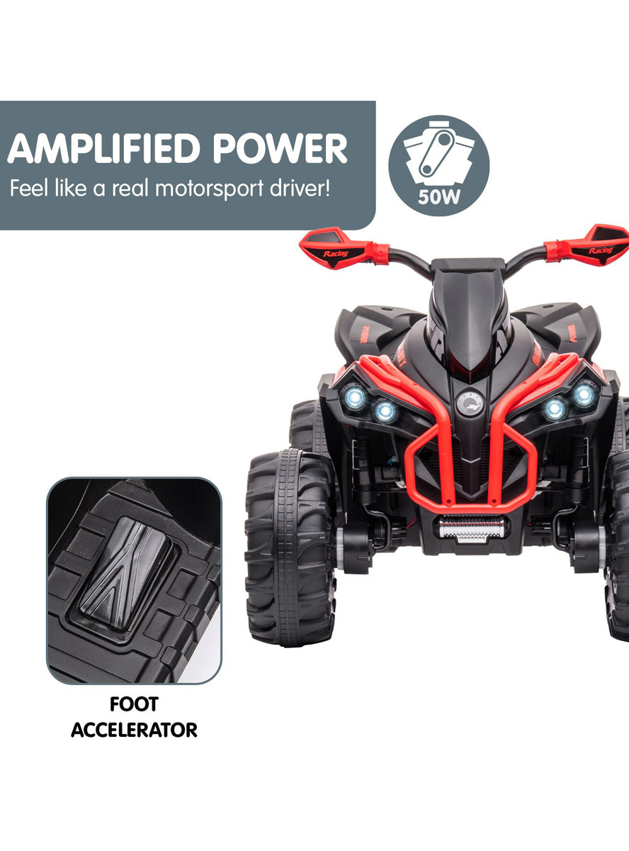 Kids Electric Ride On Quad Bike Kahuna GTS99 Red - Info Image 5