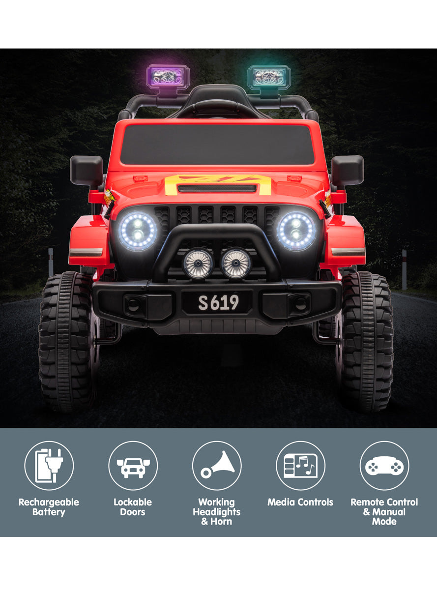 Kids Electric Ride On Car Kahuna S619 Gravity Red - Info Image 2