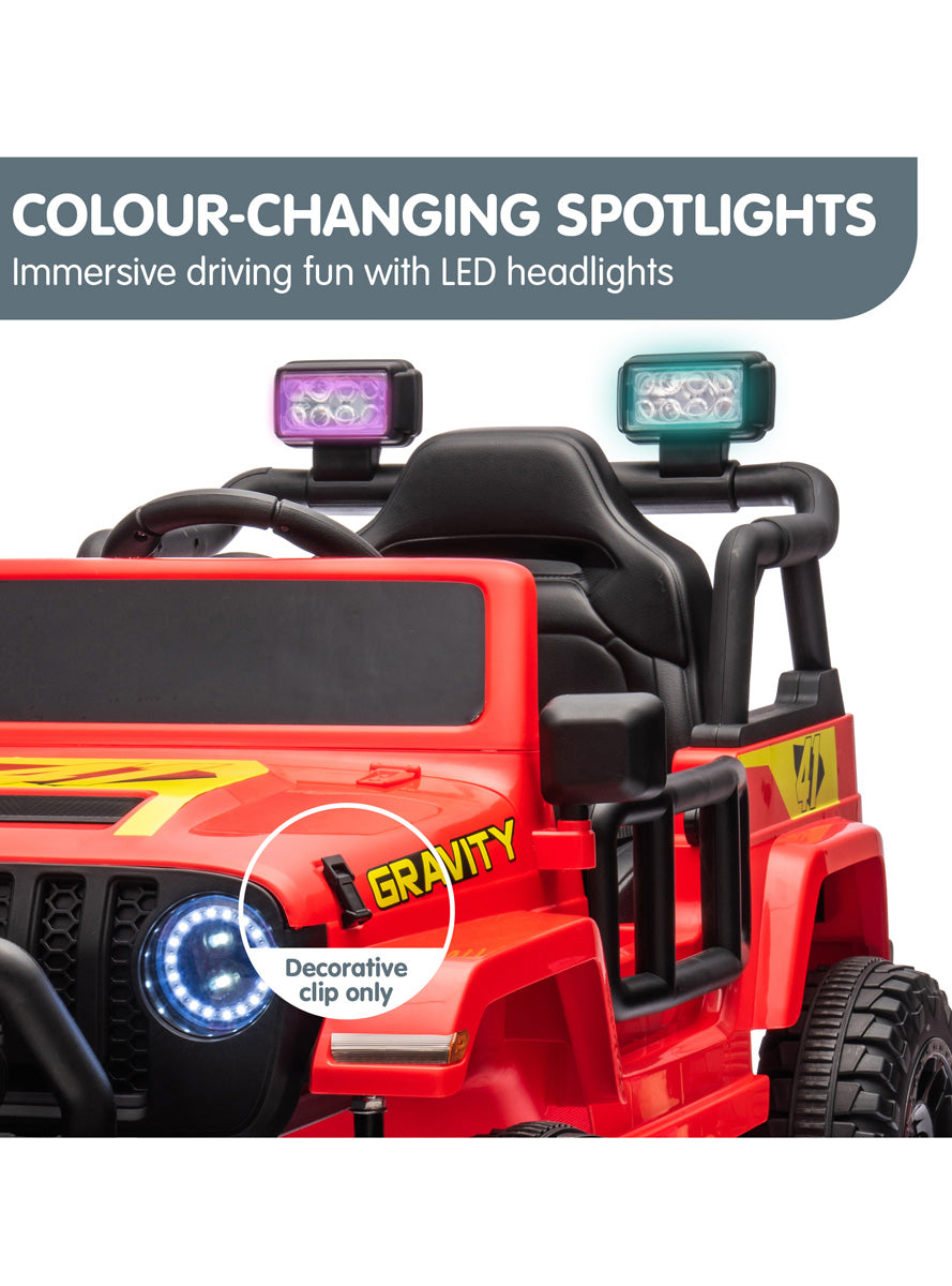 Kids Electric Ride On Car Kahuna S619 Gravity Red - Info Image 3