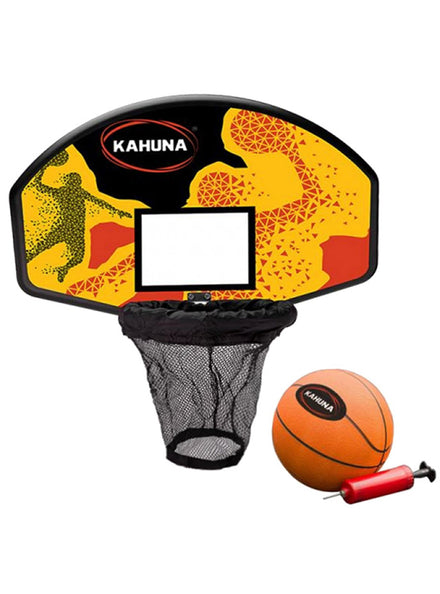 Kahuna trampoline basketball hoop and ball set with pump - main image