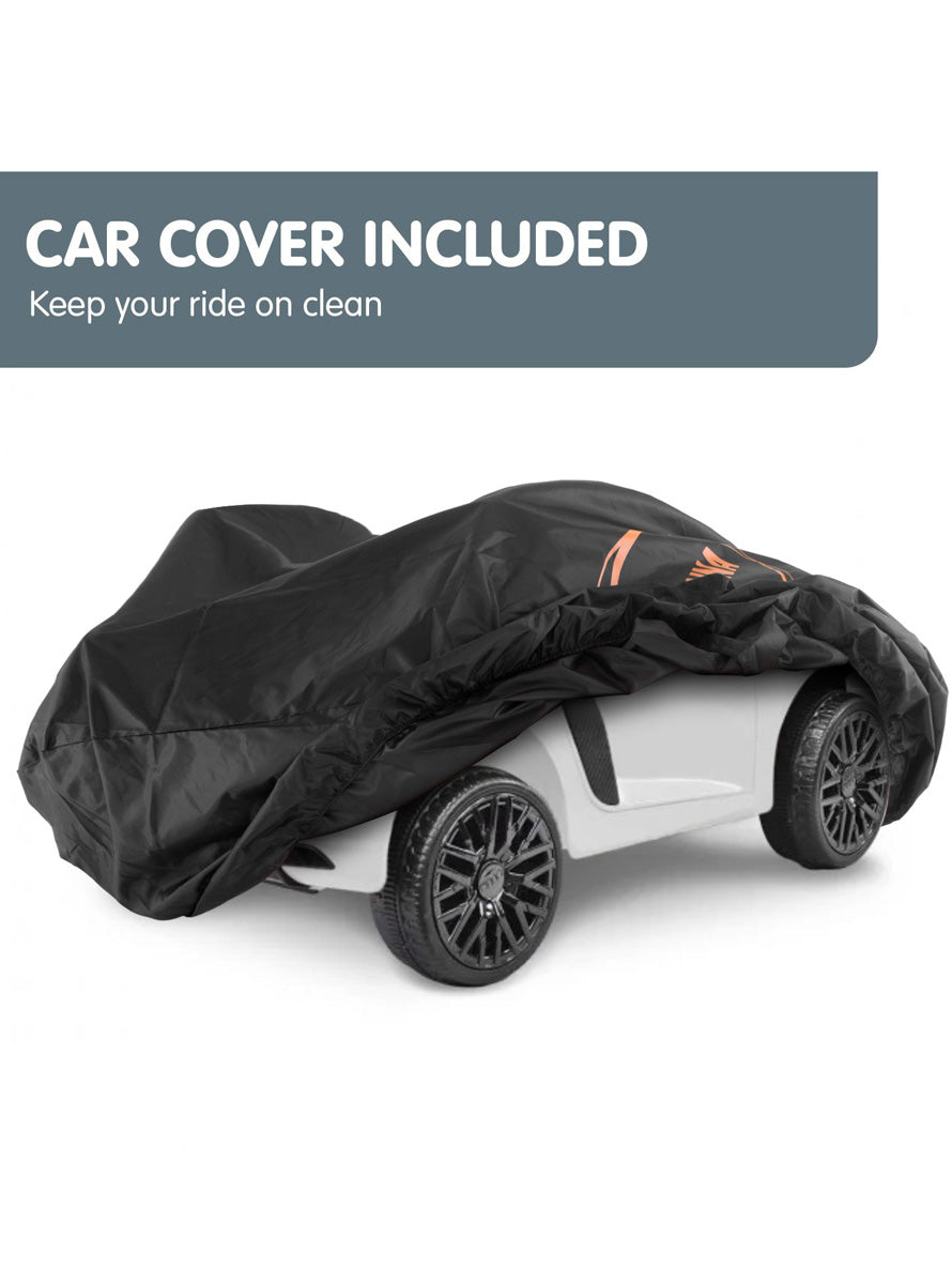 Kids Electric Ride On Car Kahuna Audi R8 Spyder White - Info Image 3