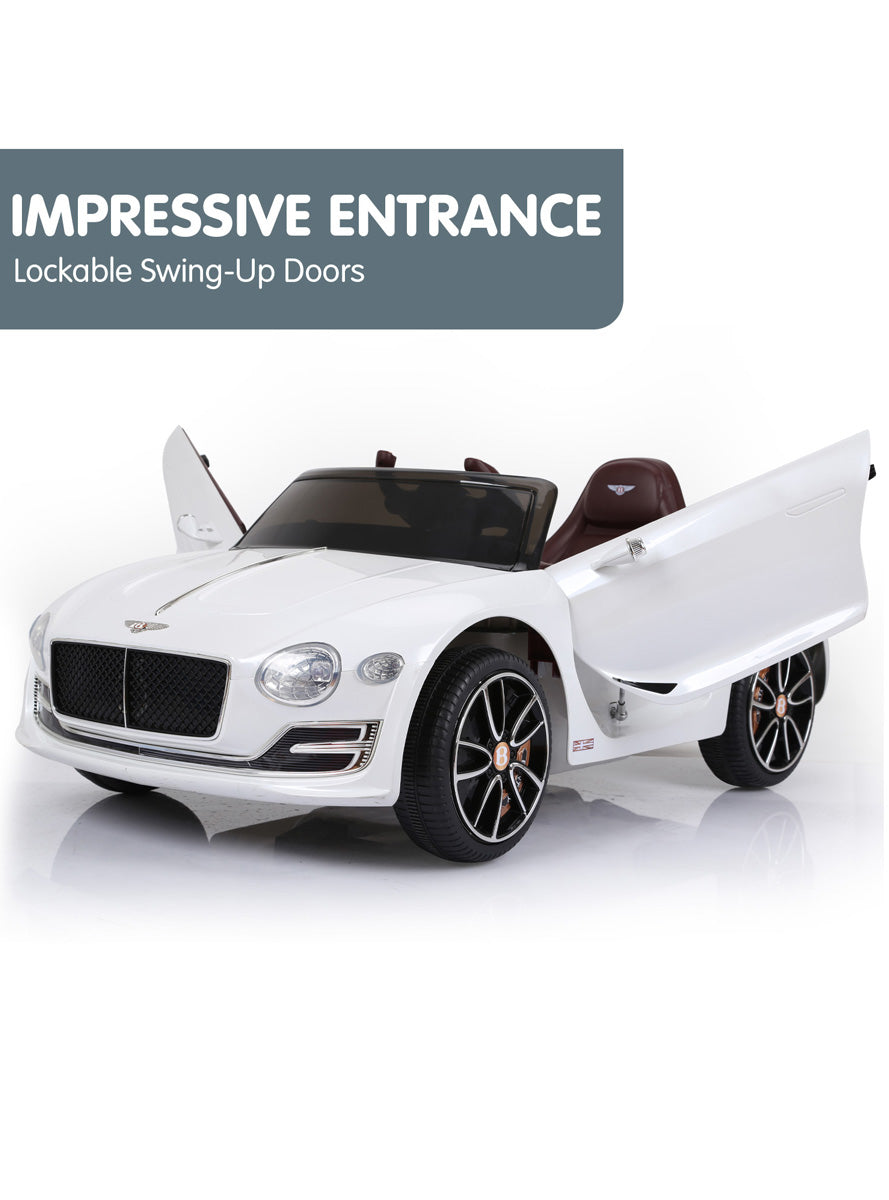 Kids Electric Ride On Car Kahuna Bentley EXP 12 Licensed Speed White - Info Image 3