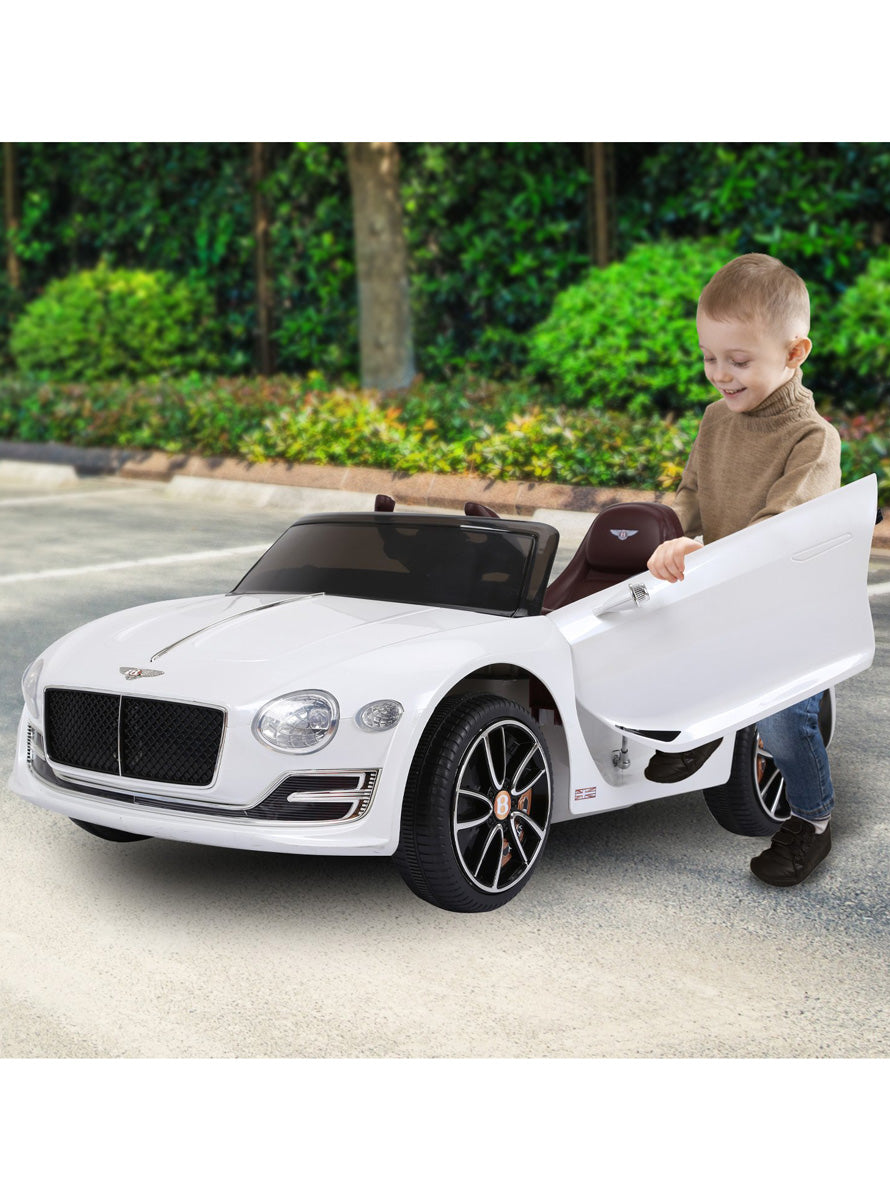 Kids Electric Ride On Car Kahuna Bentley EXP 12 Licensed Speed White - Lifestyle Image 2