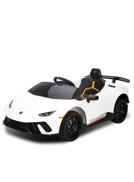 Kids Electric Ride On Car Kahuna Lamborghini Performante White - Main Image