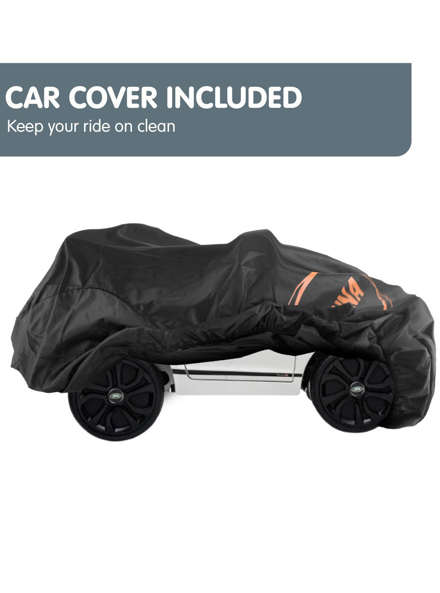 Kids Electric Ride On Car Kahuna Land Rover Licensed White - Info Image 8