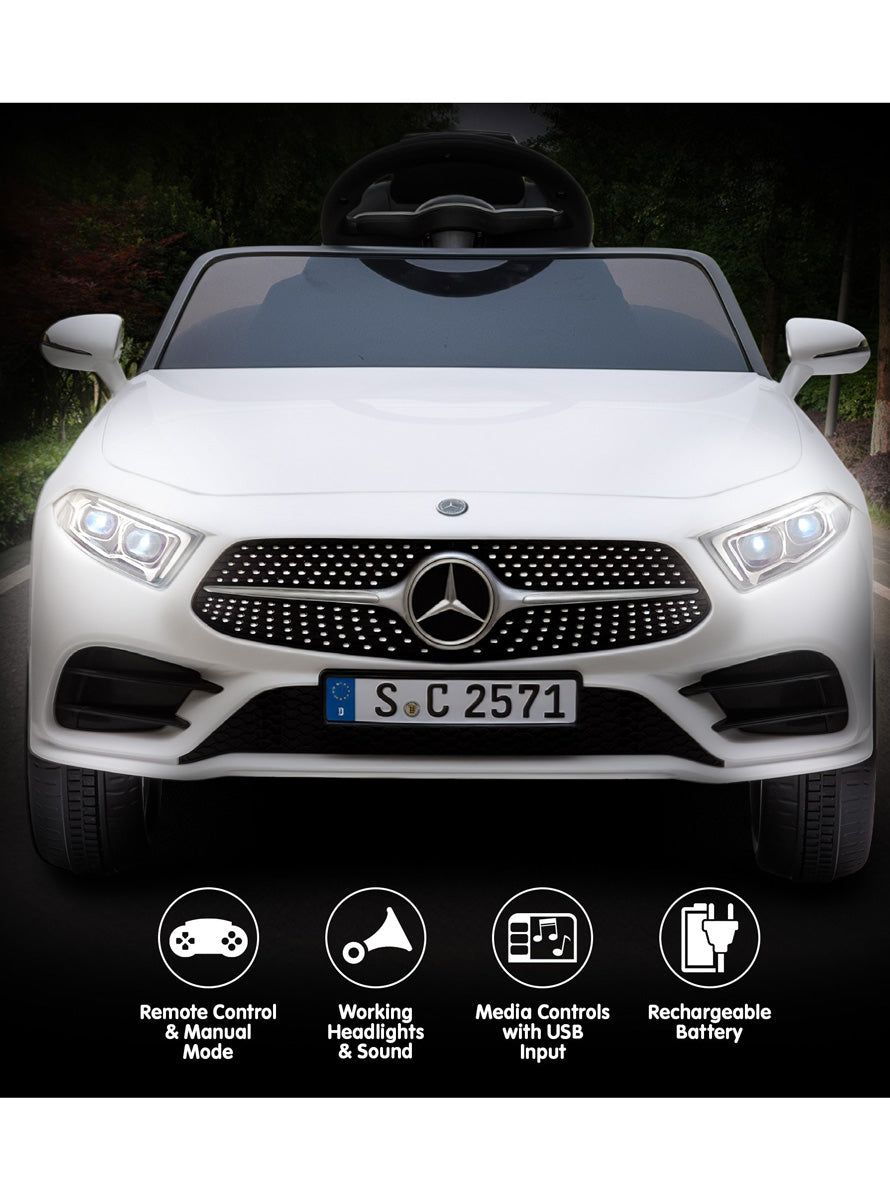 Kids Remote Controlled Ride On Car Kahuna Mercedes Benz CLS 350 White - Info Image 3