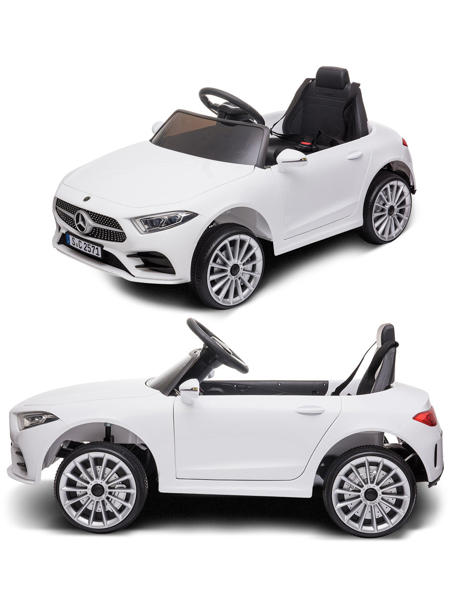 Kids Remote Controlled Ride On Car Kahuna Mercedes Benz CLS 350 White - Side Image