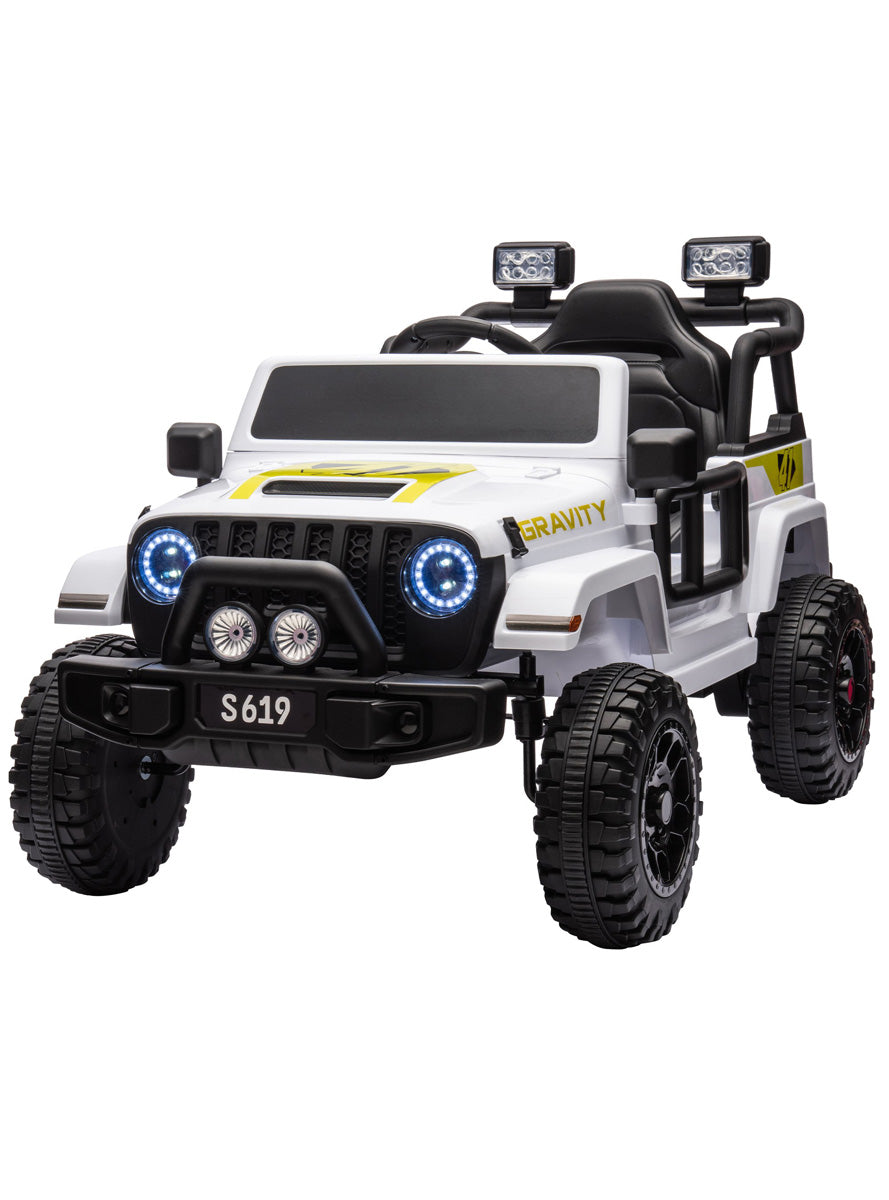 Kids Electric Ride On Car Kahuna S619 Gravity White - Main Image