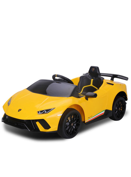 Kids Electric Ride On Car Kahuna Lamborghini Performante Yellow - Main Image